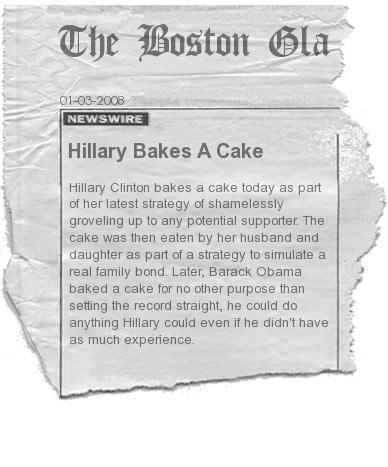 Hillary Bakes a Cake for Votes