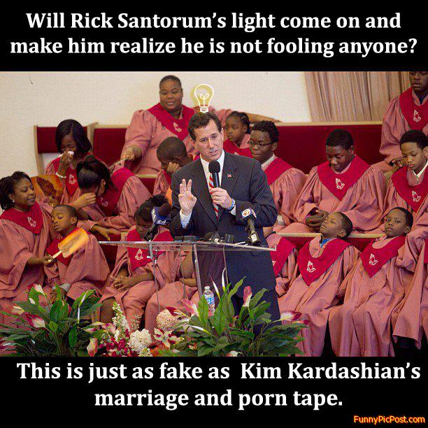 Rick Santorum puts black church to sleep