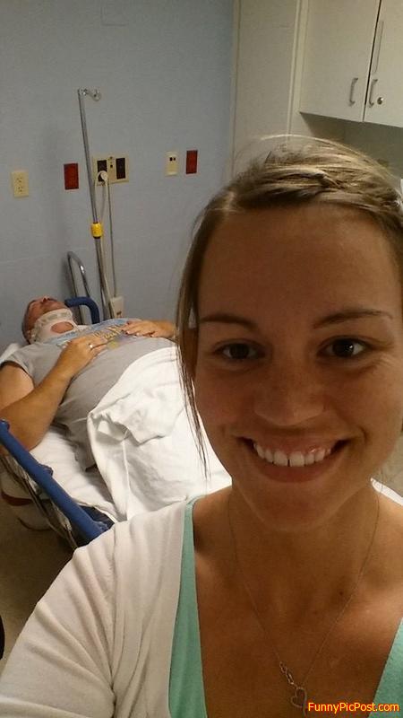 My friend almost died, but let me take a selfie
