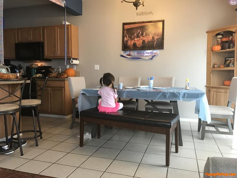 My daughter's second birthday spent alone