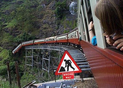 wrong way