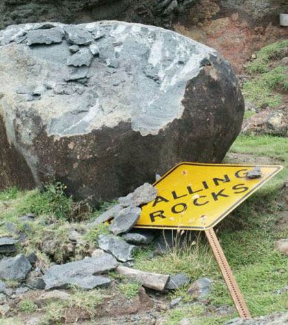 Fallen rock