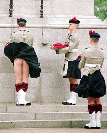 every one wants to know what is under there kilts