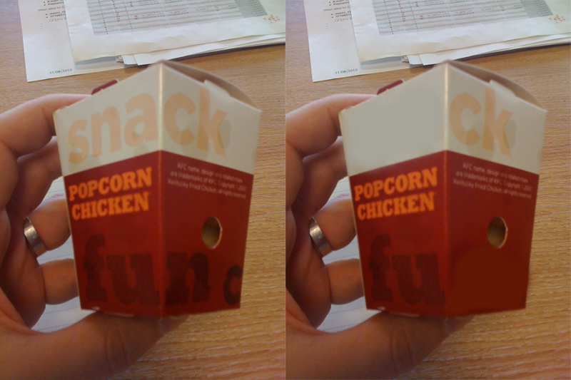 KFC packaging is taking the mess
