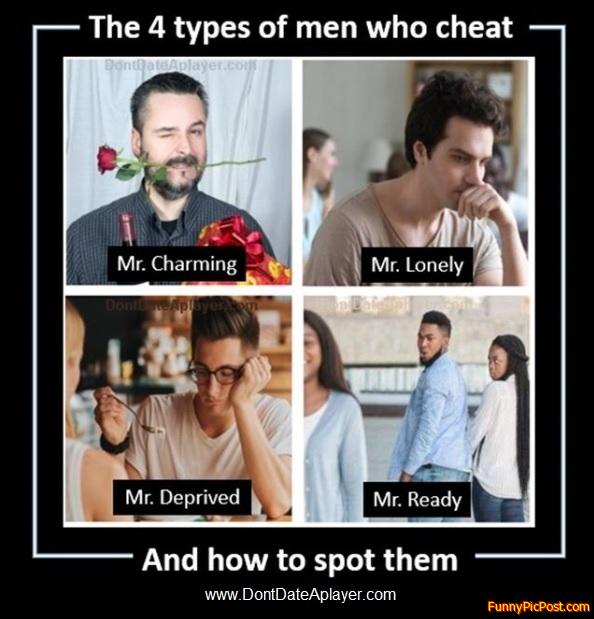 Types of men that cheat