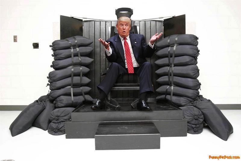 Where Trump really belongs!