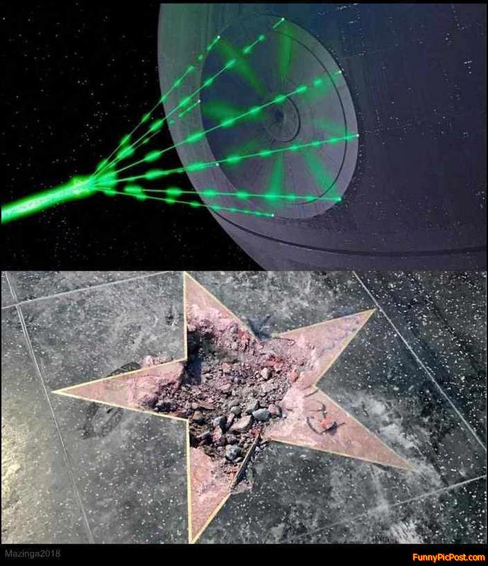 Death + Star = "Death Star" lol XD